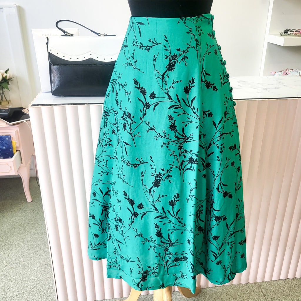 Rossel 1940s Skirt Emerald