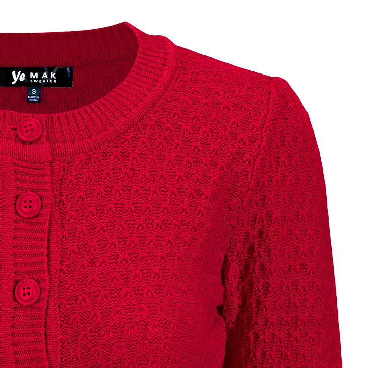 Caroline Cardigan Red