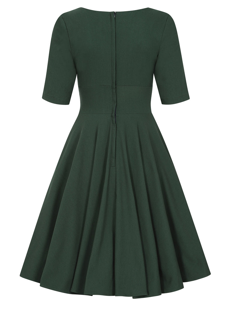 Trixie Doll Dress Forest Green