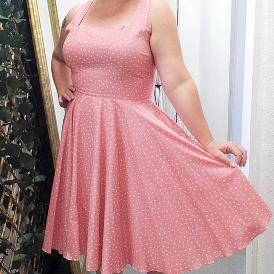 Ada Dress Pink Hearts