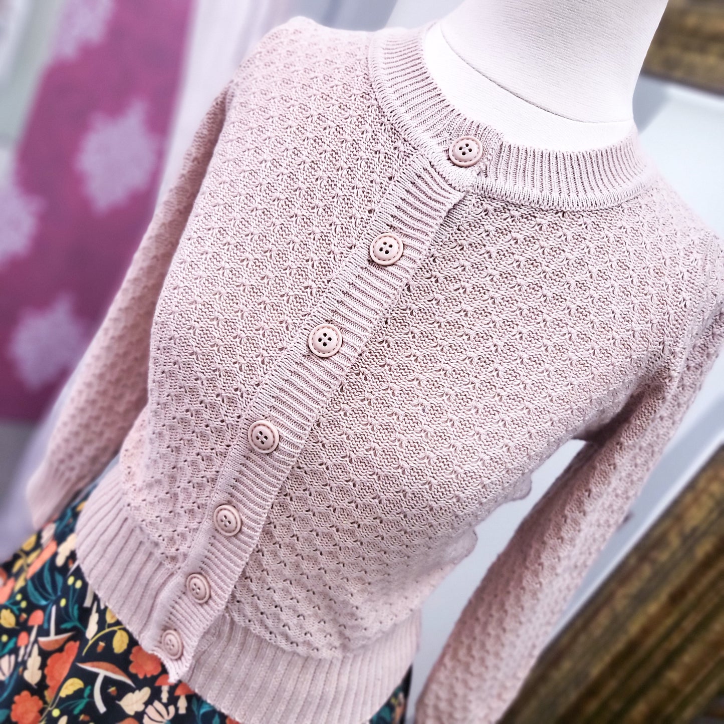 Caroline Cardigan Blush