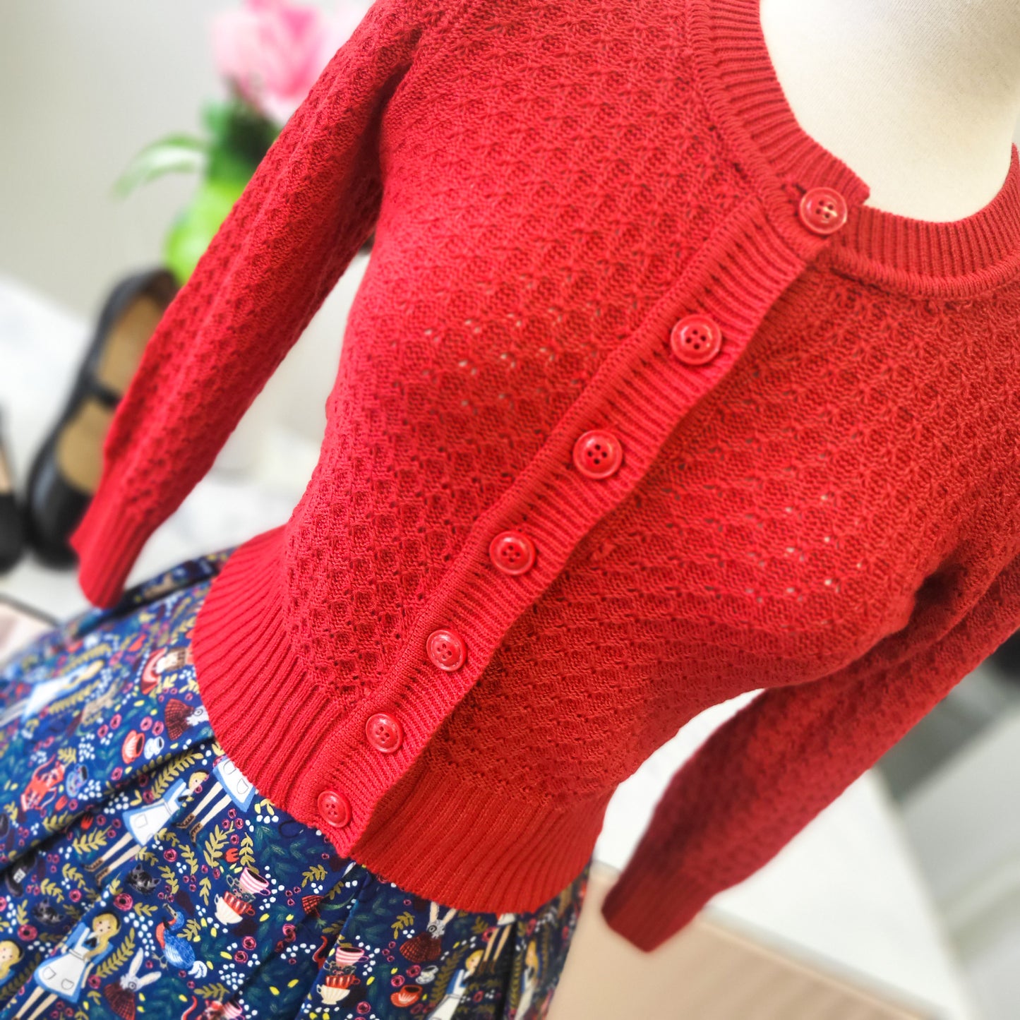 Caroline Cardigan Red