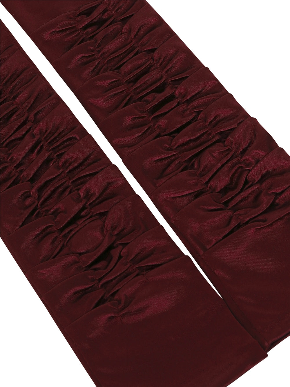 Ellie Satin Elbow Gloves burgundy