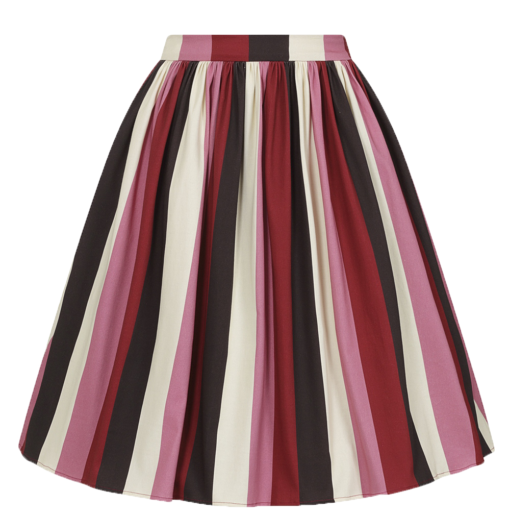 Jasmine Skirt Bubblegum Stripe