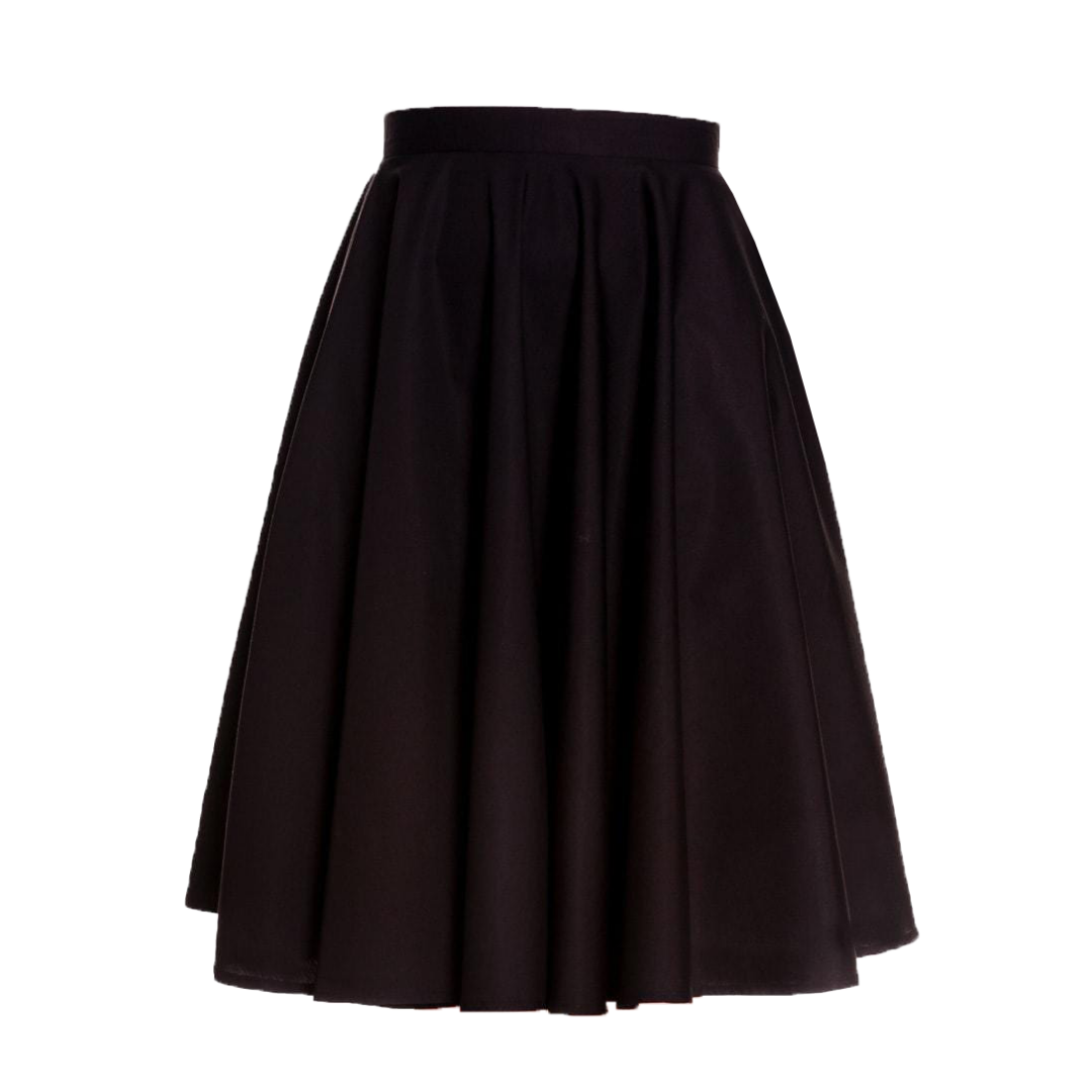 Paula 50s Swing Skirt Black MisKonduct Klothing